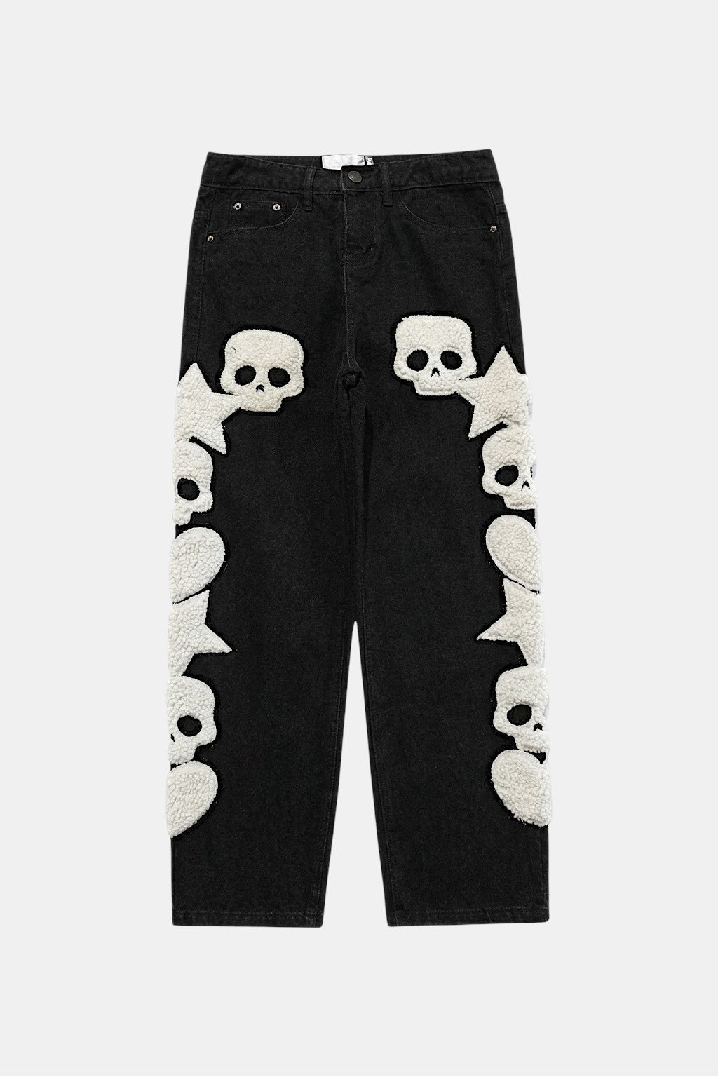 Jean tête de mort - y2k streetwear