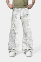 Jeans ailes d'ange - y2k streetwear