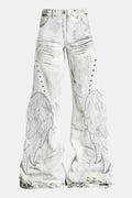 Jeans ailes d'ange - y2k streetwear