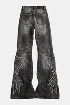 Jeans ailes d'ange - y2k streetwear