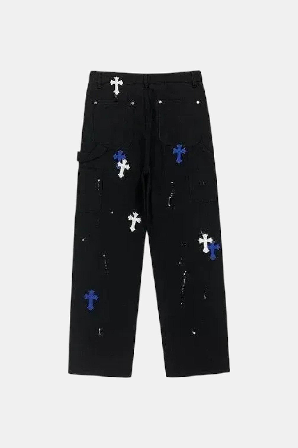 Jeans custom croix - y2k streetwear