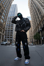 Jeans custom croix - y2k streetwear