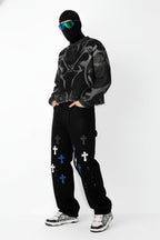 Jeans custom croix - y2k streetwear