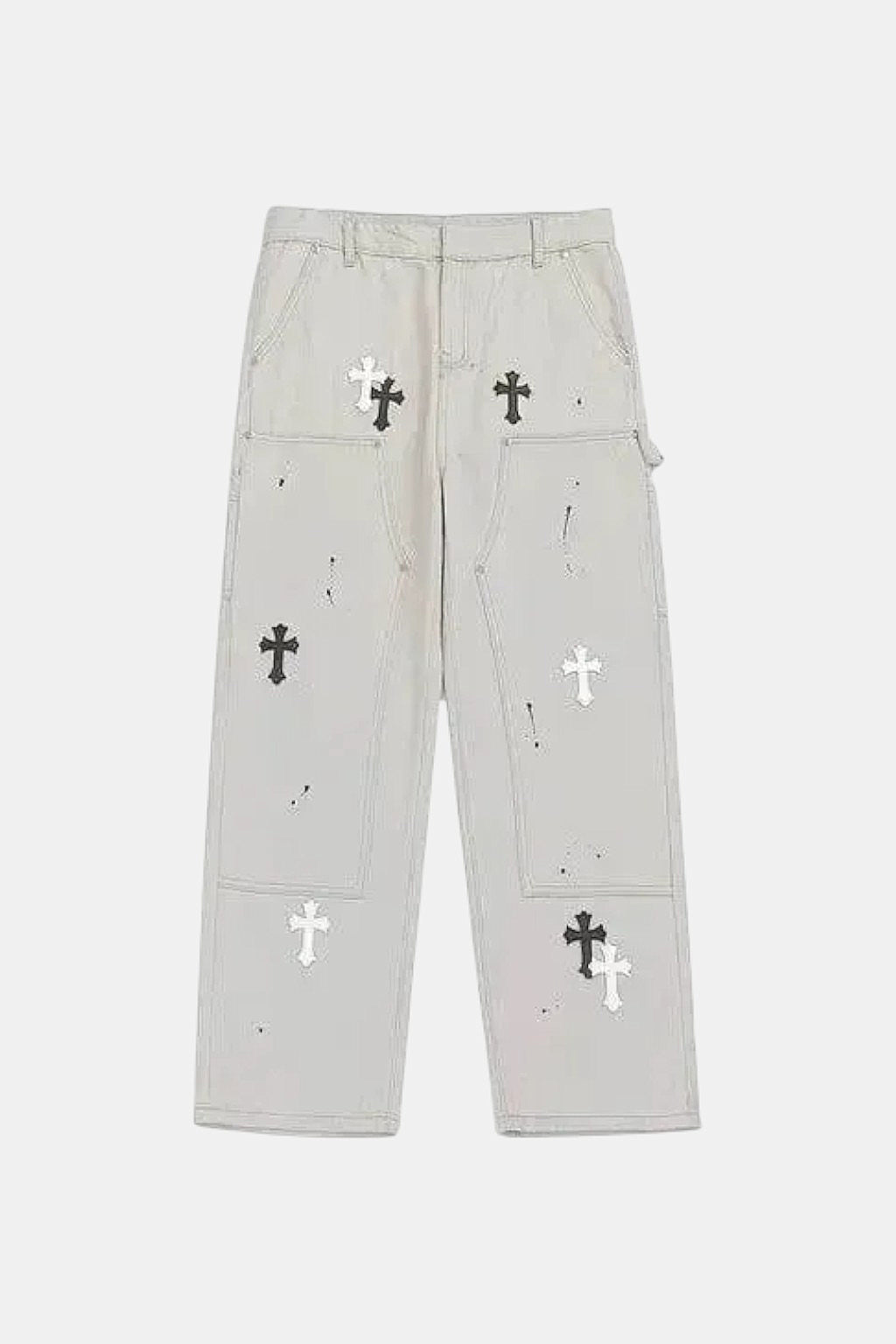 Jeans custom croix - y2k streetwear