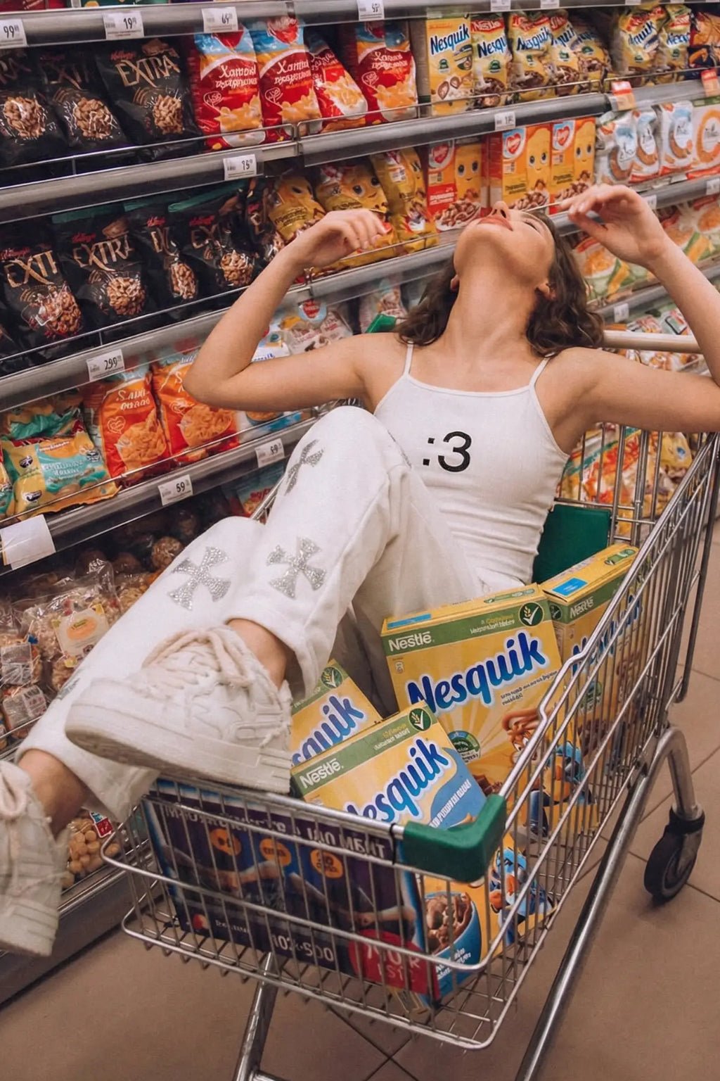 Jogging croix - y2k streetwear