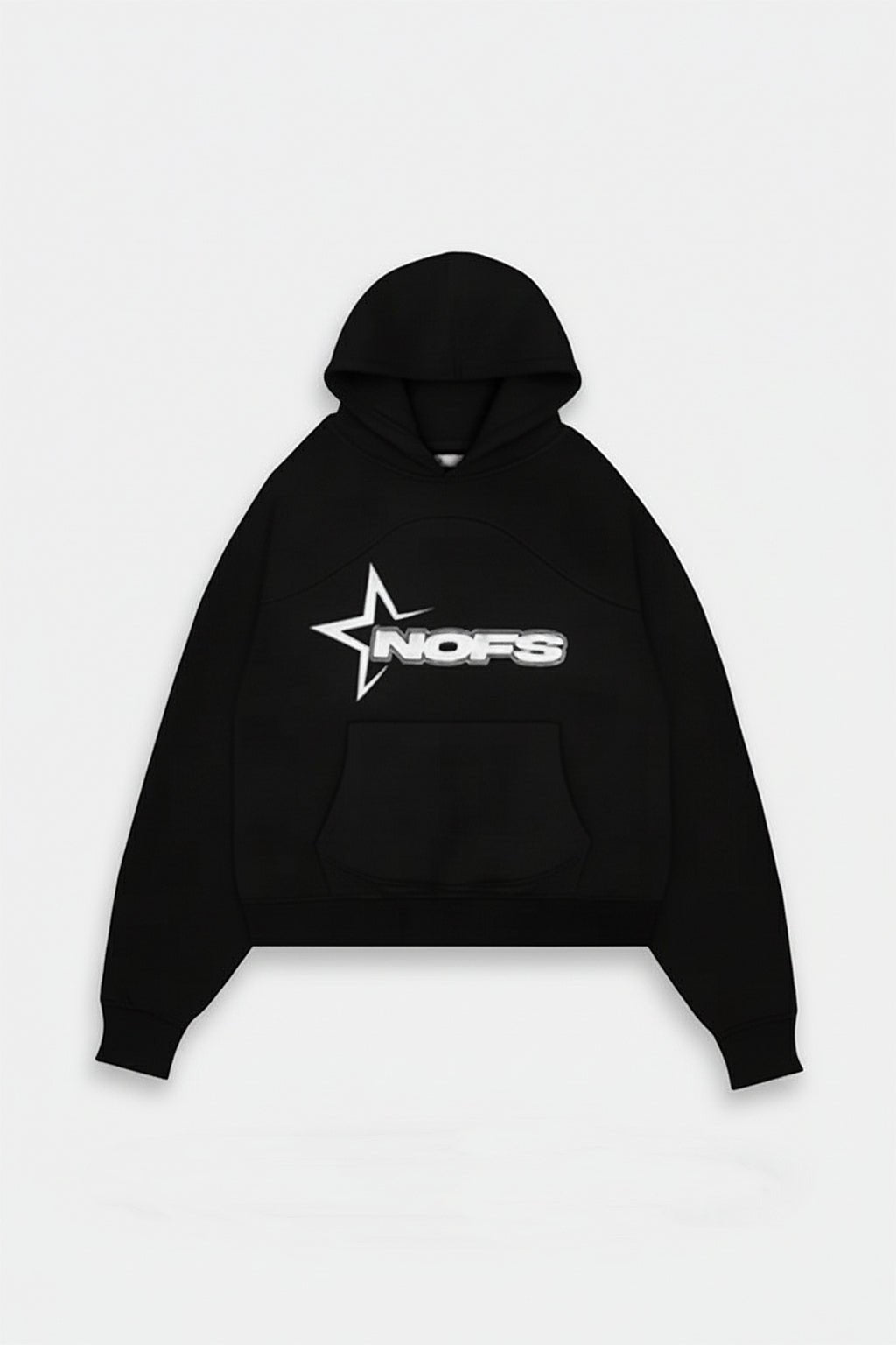Tuta Uomo 2 Pezzi 'Not In The Mood' - Felpa Con Cappuccio E Pantaloni Jogging, Casual Streetwear Y2K, Unisex, Cotone, Colore Nero