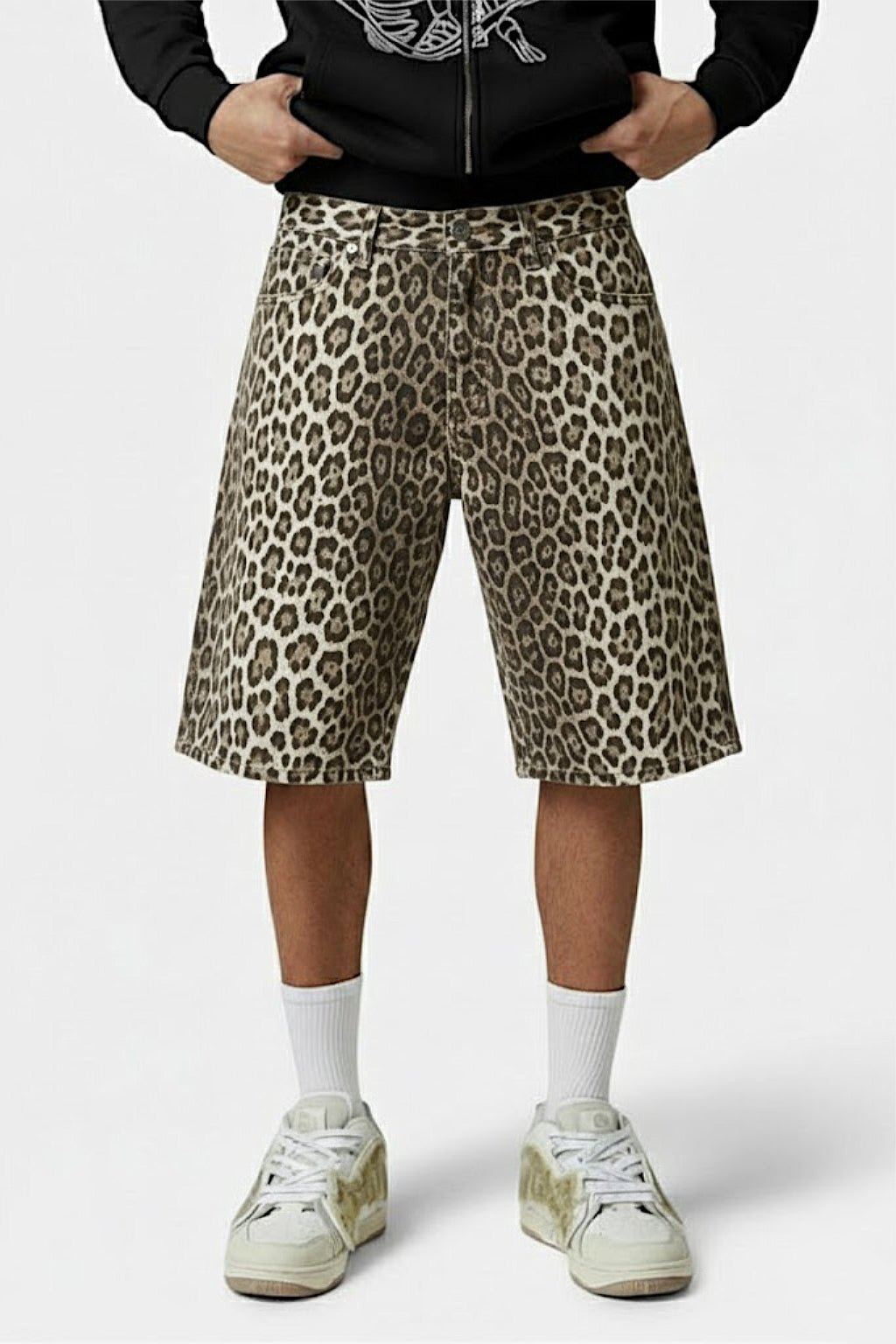 Jorts Leopard - y2k streetwear