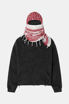 Keffieh hoodie - y2k streetwear