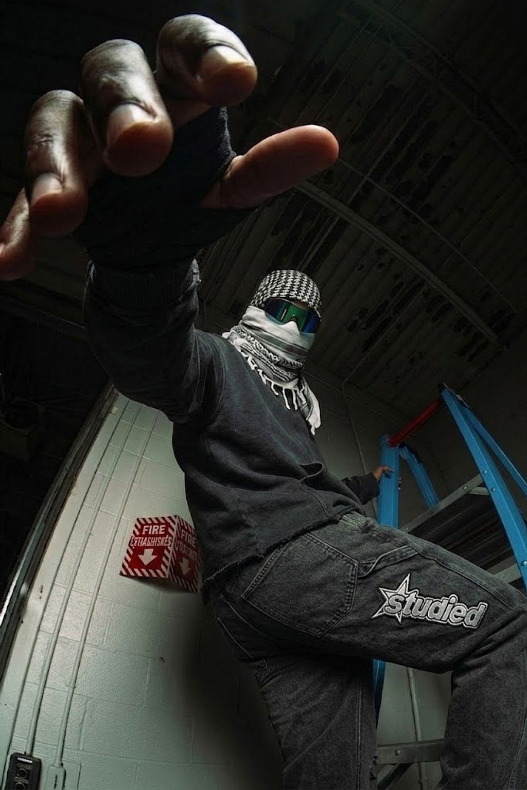 Keffieh hoodie - y2k streetwear
