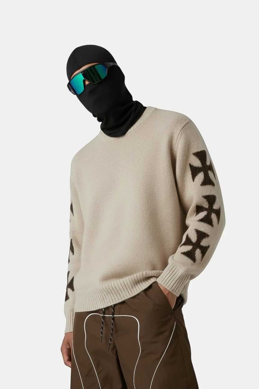 Knit beige - y2k streetwear