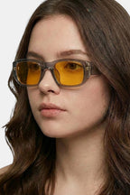 Lunette verre orange - y2k streetwear