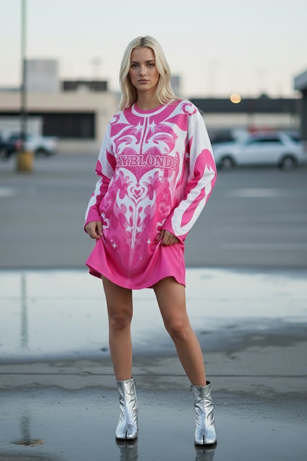 Maillot football americain rose - y2k streetwear