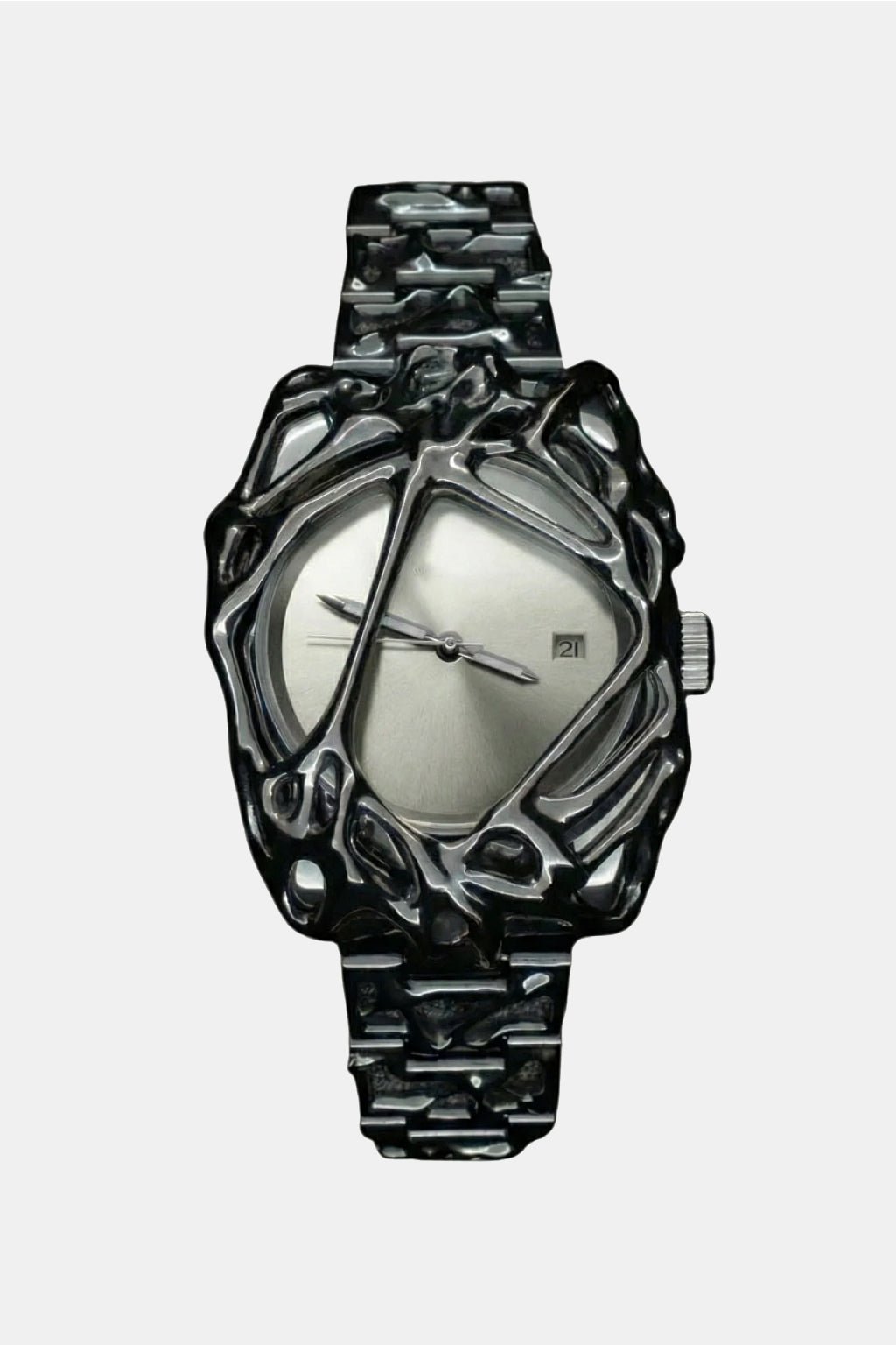 Montre chrome - y2k streetwear