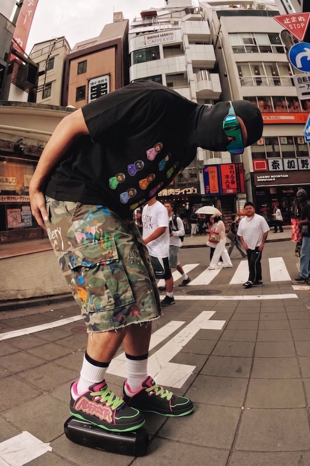Multicolor Jort - y2k streetwear