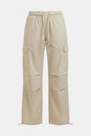 Pantalon parachute beige