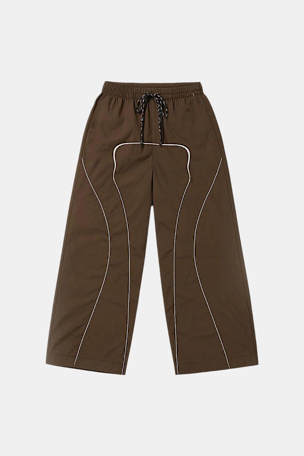 Pantalon parachute marron - y2k streetwear