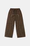 Pantalon parachute marron