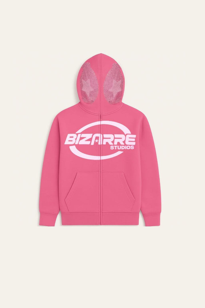 Pink full zip hoodie | Y2K Streetwear | y2k streetwear