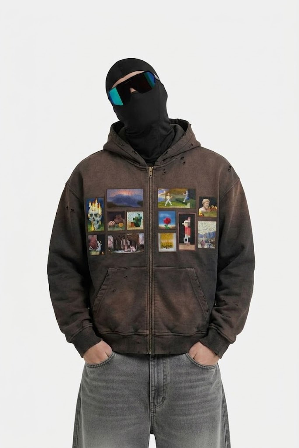 Pixel hoodie - y2k streetwear