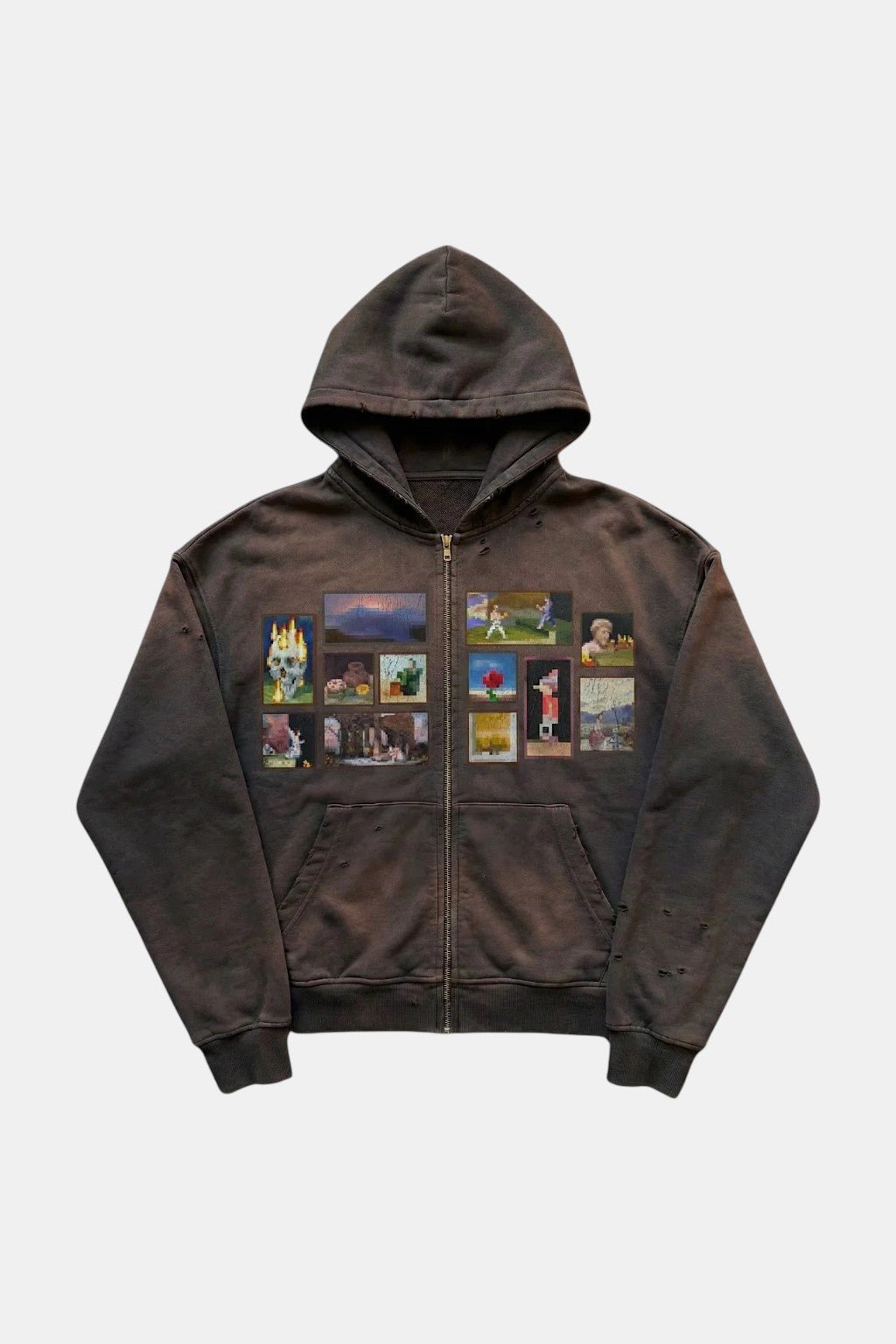 Pixel hoodie - y2k streetwear