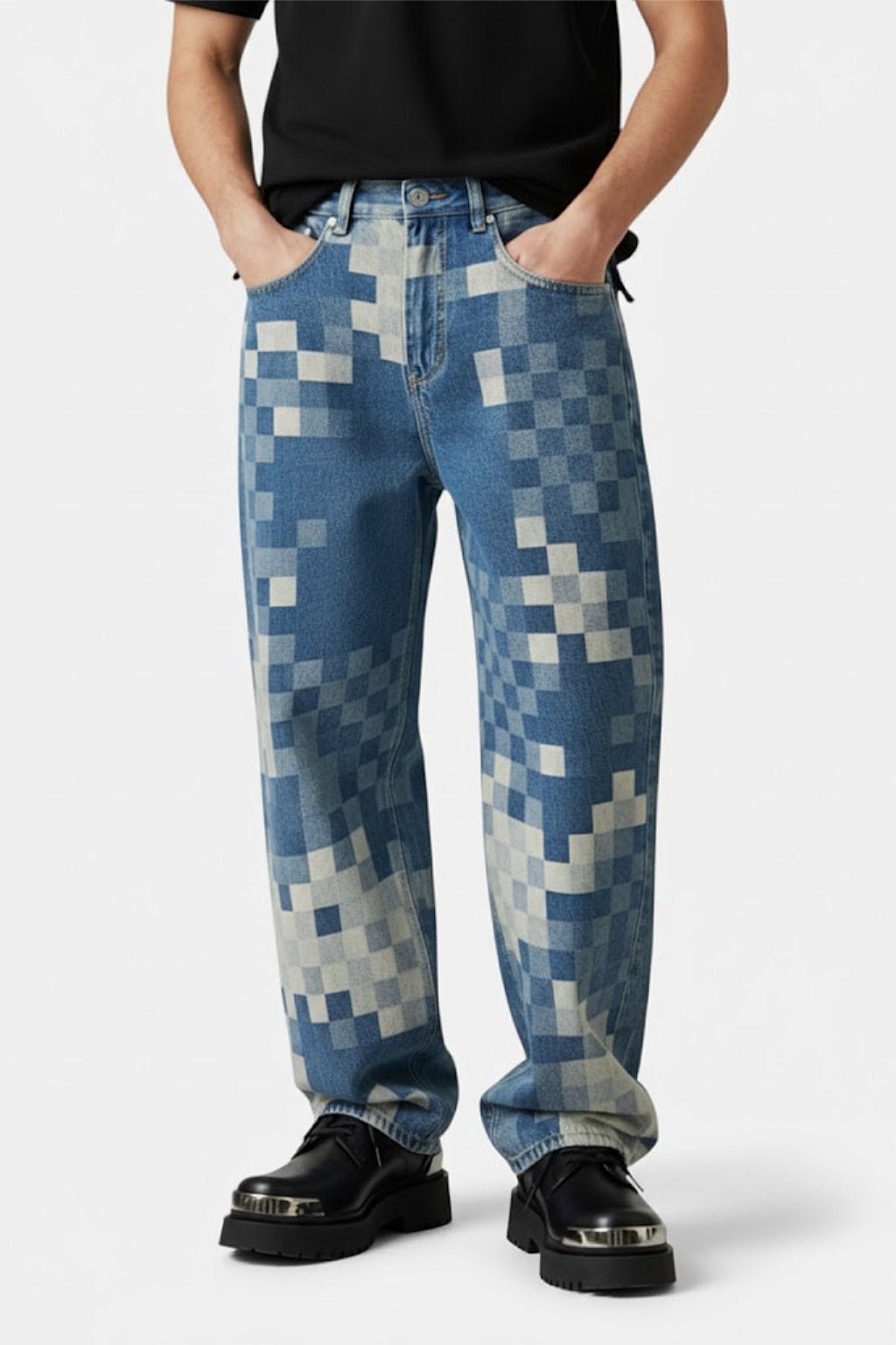 Pixel jean - y2k streetwear