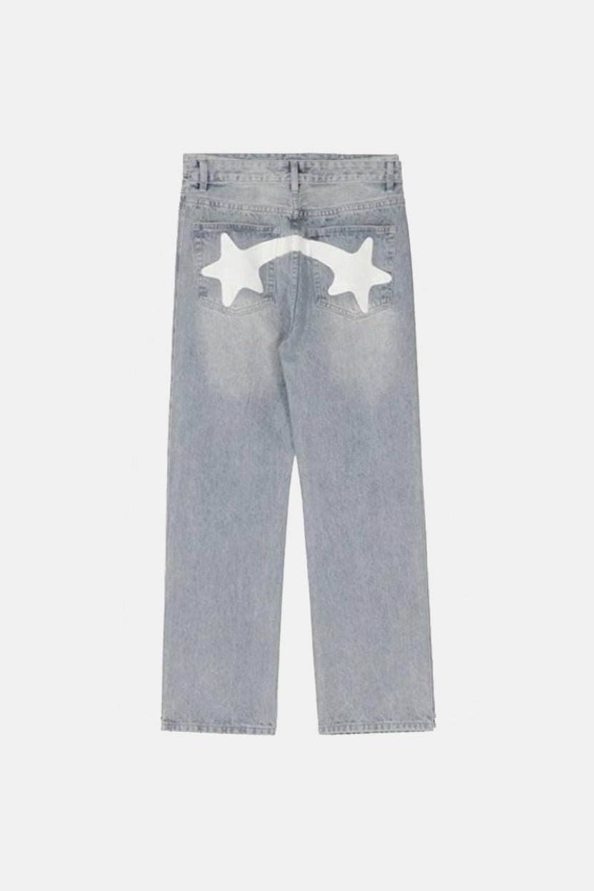 Printed jeans - y2k streetwear