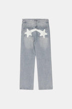 Printed jeans - y2k streetwear