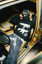 Printed jeans - y2k streetwear