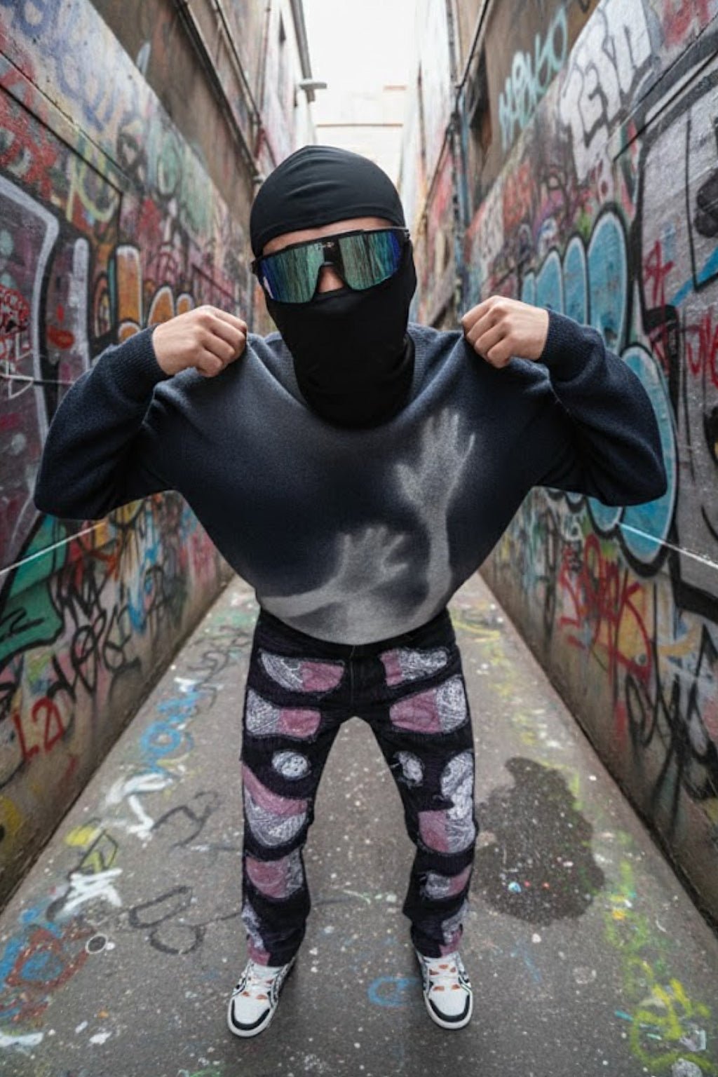 Pull en laine streetwear - y2k streetwear