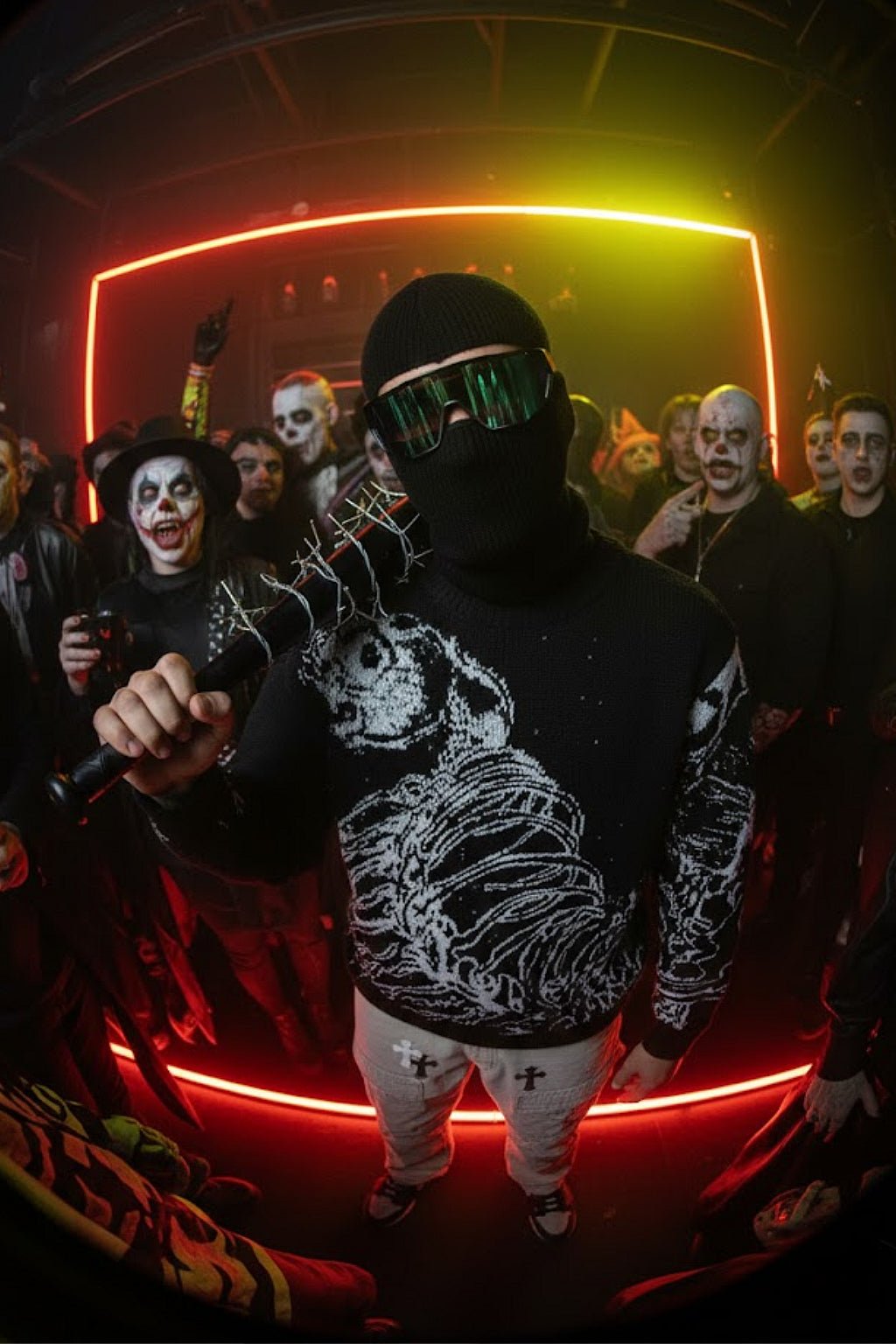 Pull squelette Y2K - y2k streetwear