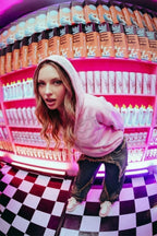 Rhinestone skeleton hoodie - y2k streetwear