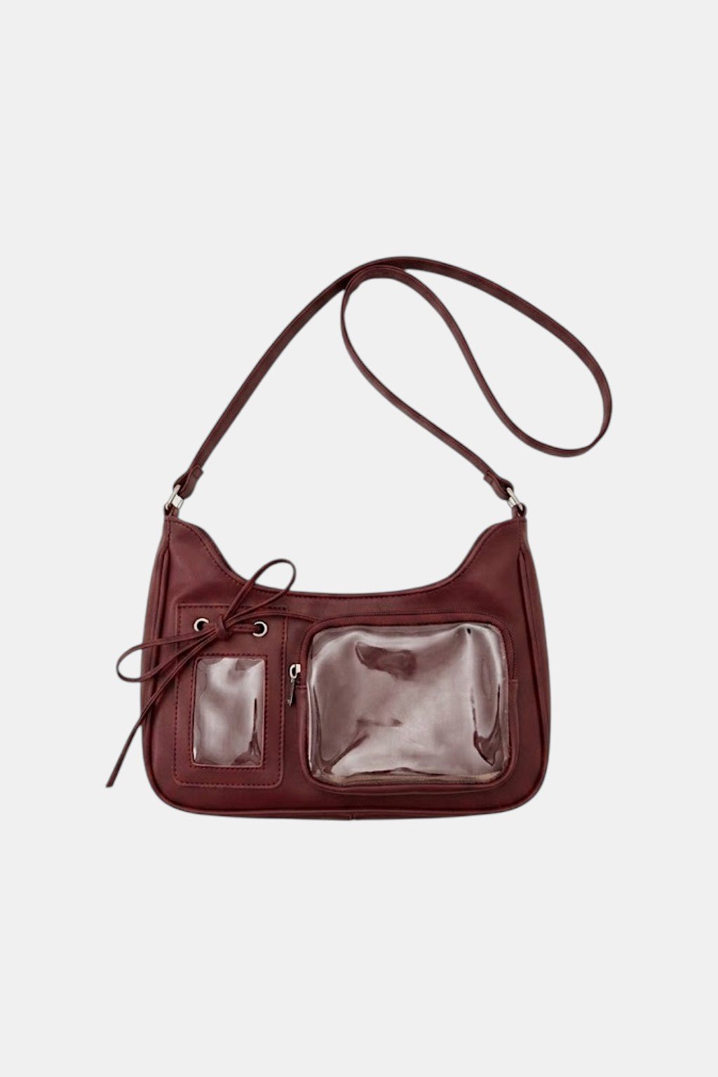 Sac a main empiecement transparent - y2k streetwear