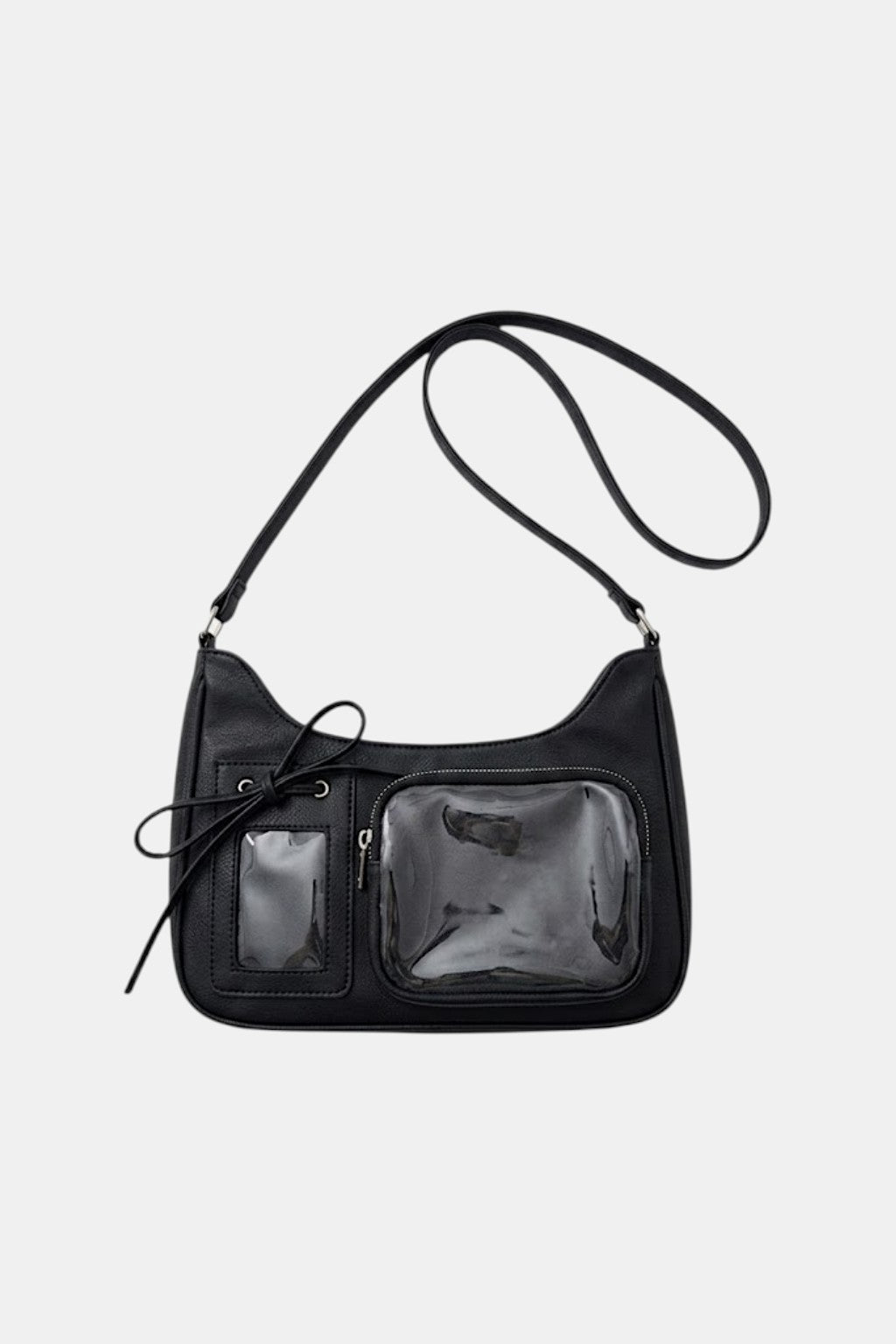 Sac a main empiecement transparent - y2k streetwear