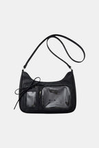 Sac a main empiecement transparent - y2k streetwear