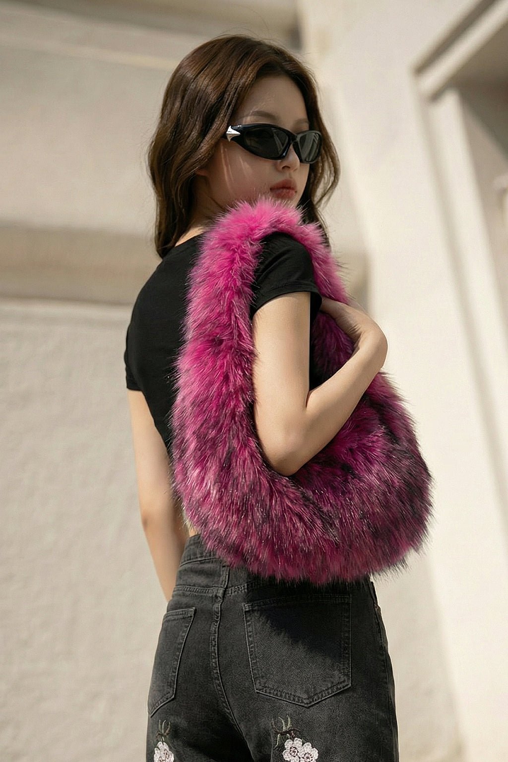 Sac fourrure y2k - y2k streetwear