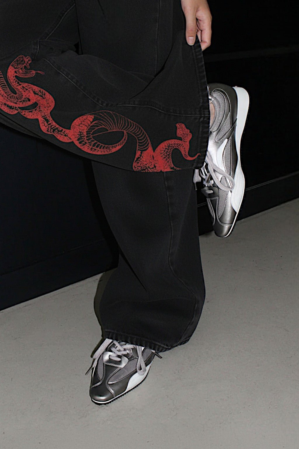 Sneaker bout pointue - y2k streetwear