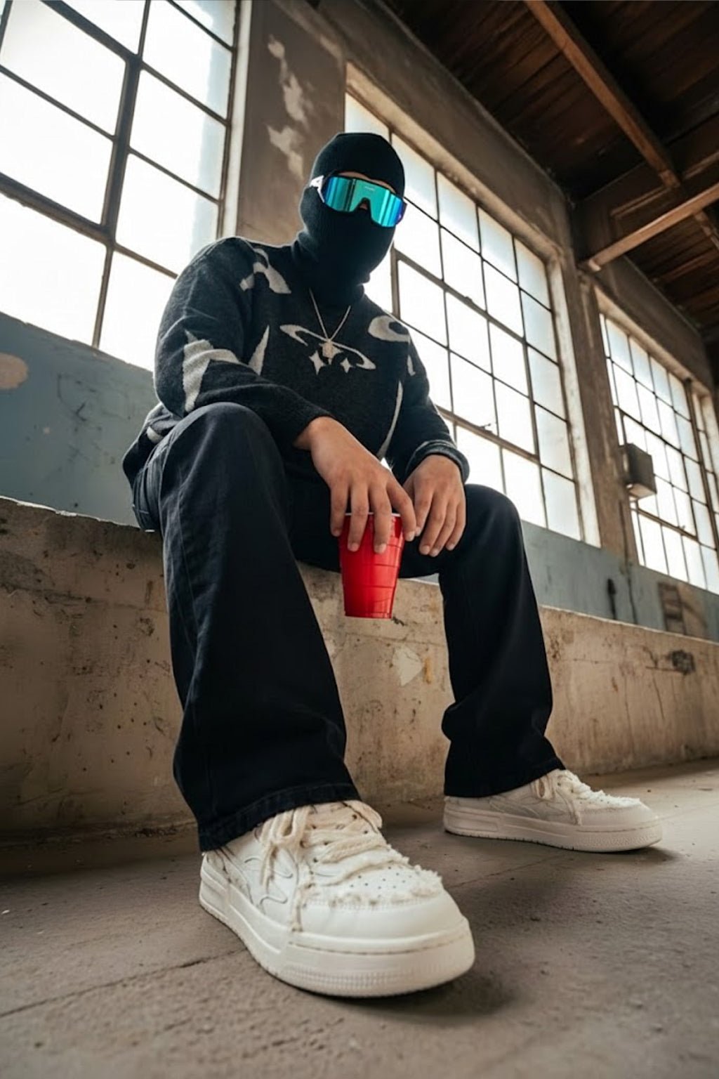 Sneaker fourrure - y2k streetwear