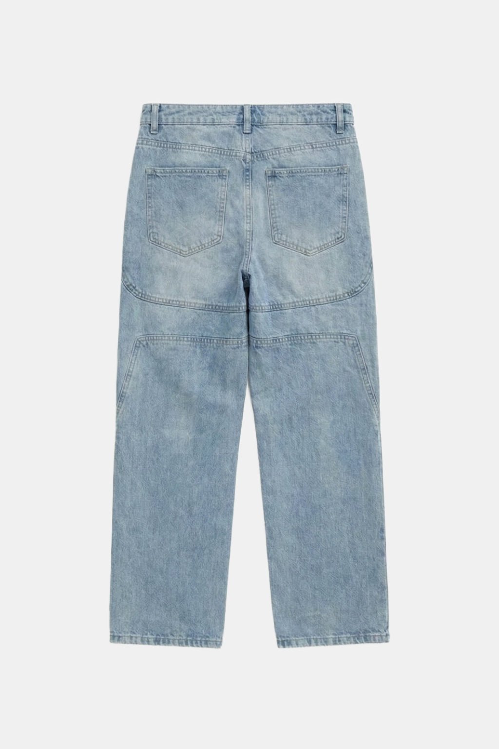 Stacked denim jeans men's - y2k streetwear