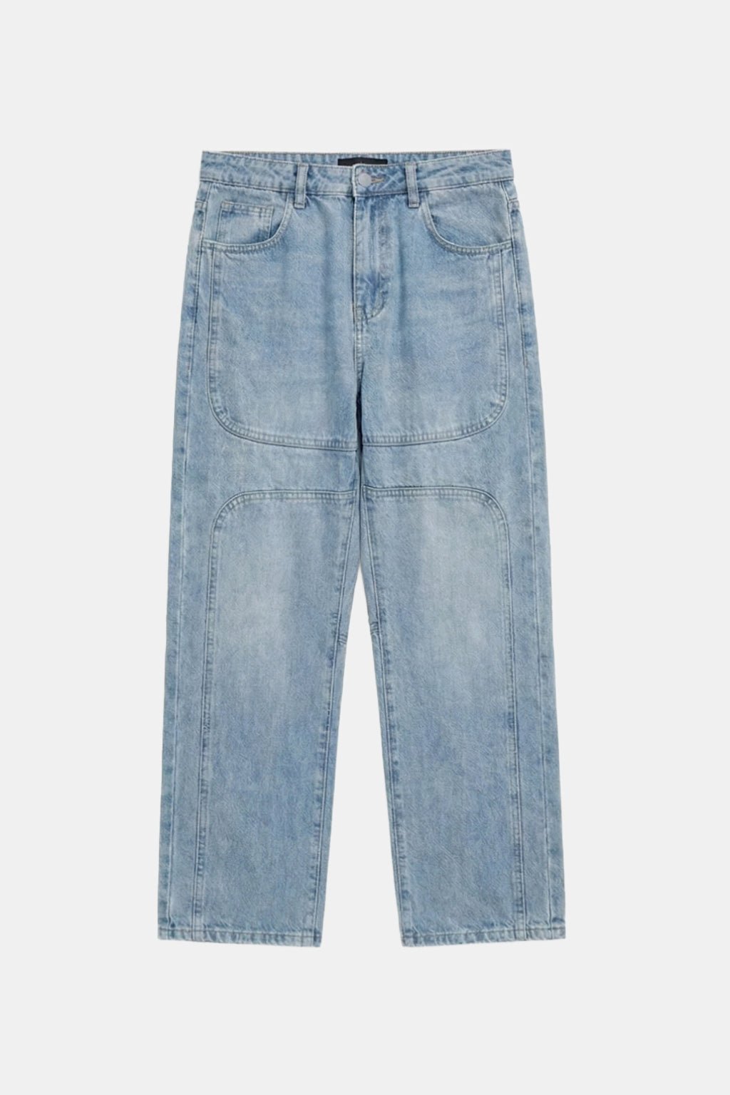 Stacked denim jeans men's - y2k streetwear