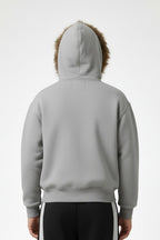 Sweat capuche fourrure - y2k streetwear