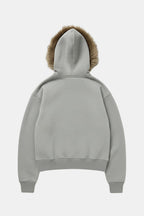Sweat capuche fourrure - y2k streetwear