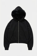 Sweat capuche fourrure - y2k streetwear
