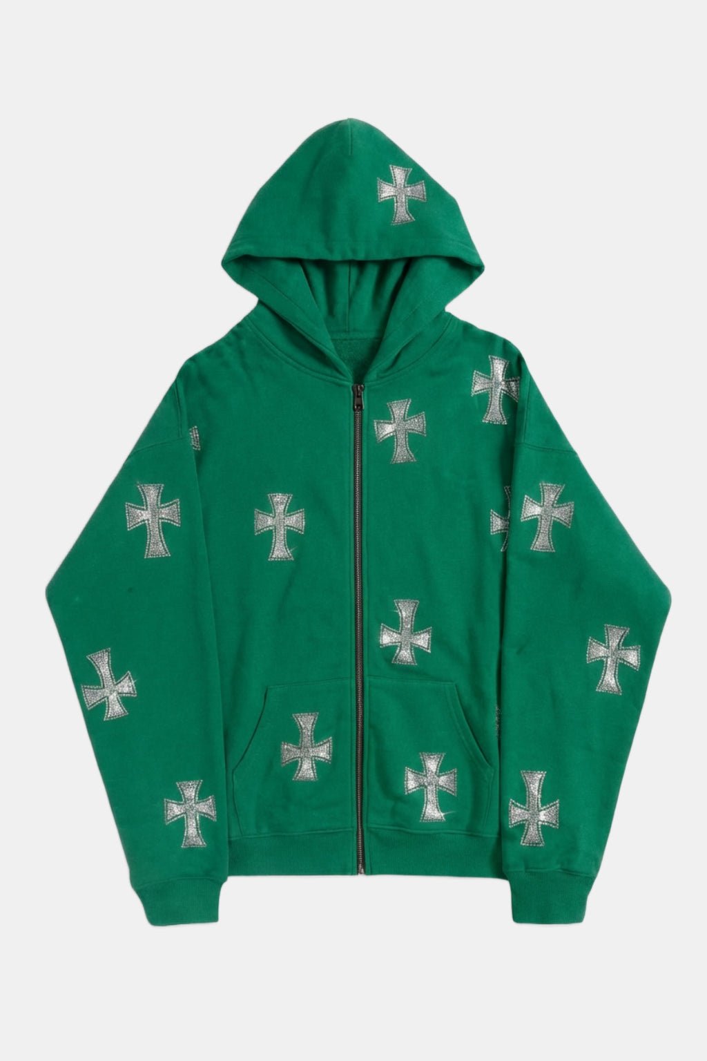 Sweat croix strass - y2k streetwear