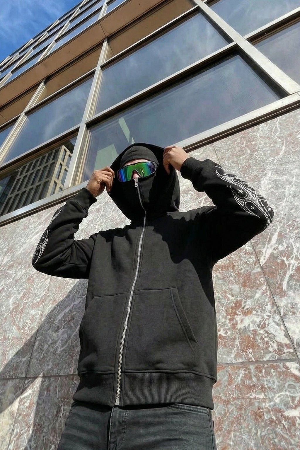 Sweat double capuche - y2k streetwear