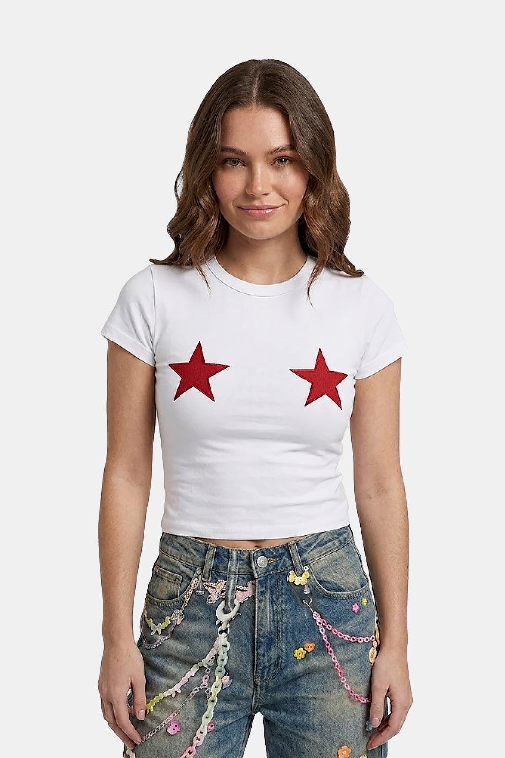 T shirt à étoiles - y2k streetwear