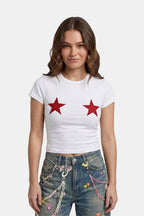 T shirt à étoiles - y2k streetwear