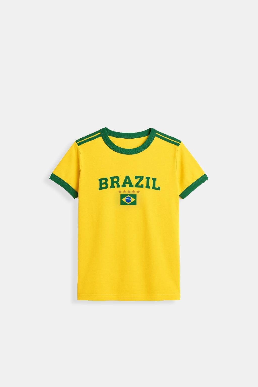 T shirt brésil femme - y2k streetwear