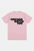 T shirt chicago hate you - y2k streetwear