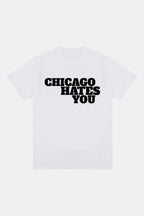 T shirt chicago hate you - y2k streetwear