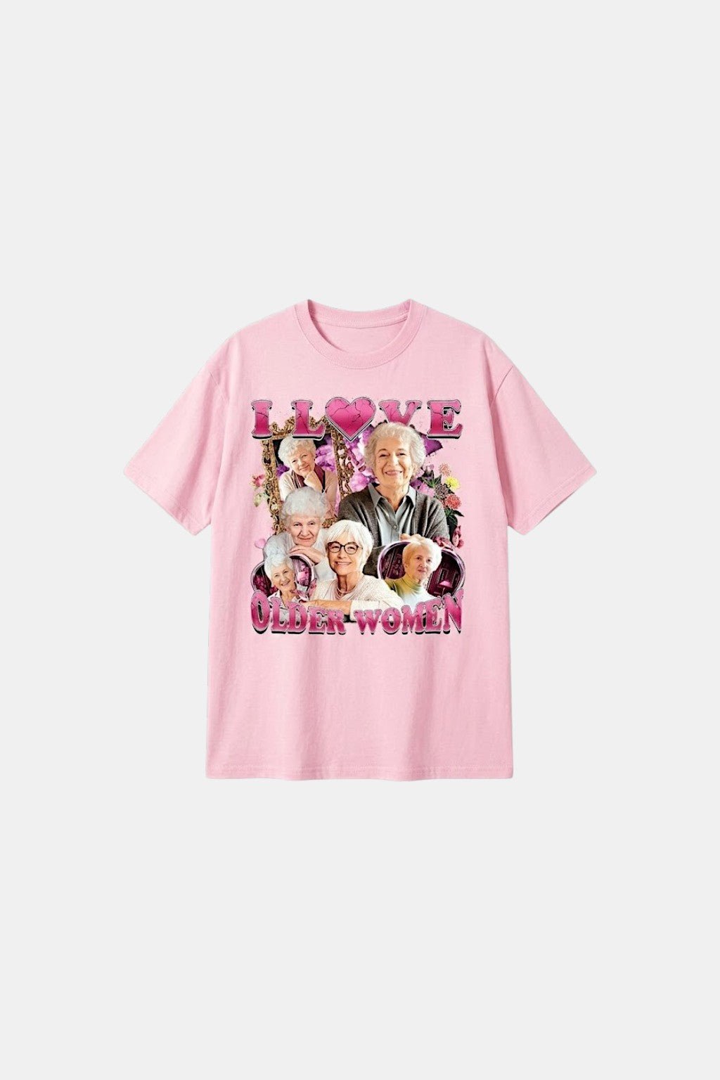 T shirt i love older women - y2k streetwear